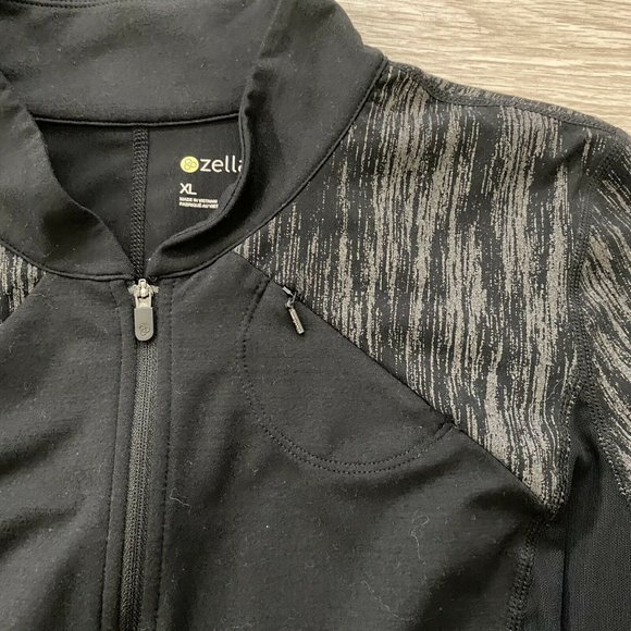 Zella XL Jacket Full Zip Black Mesh Panels Workout - Picture 7 of 11